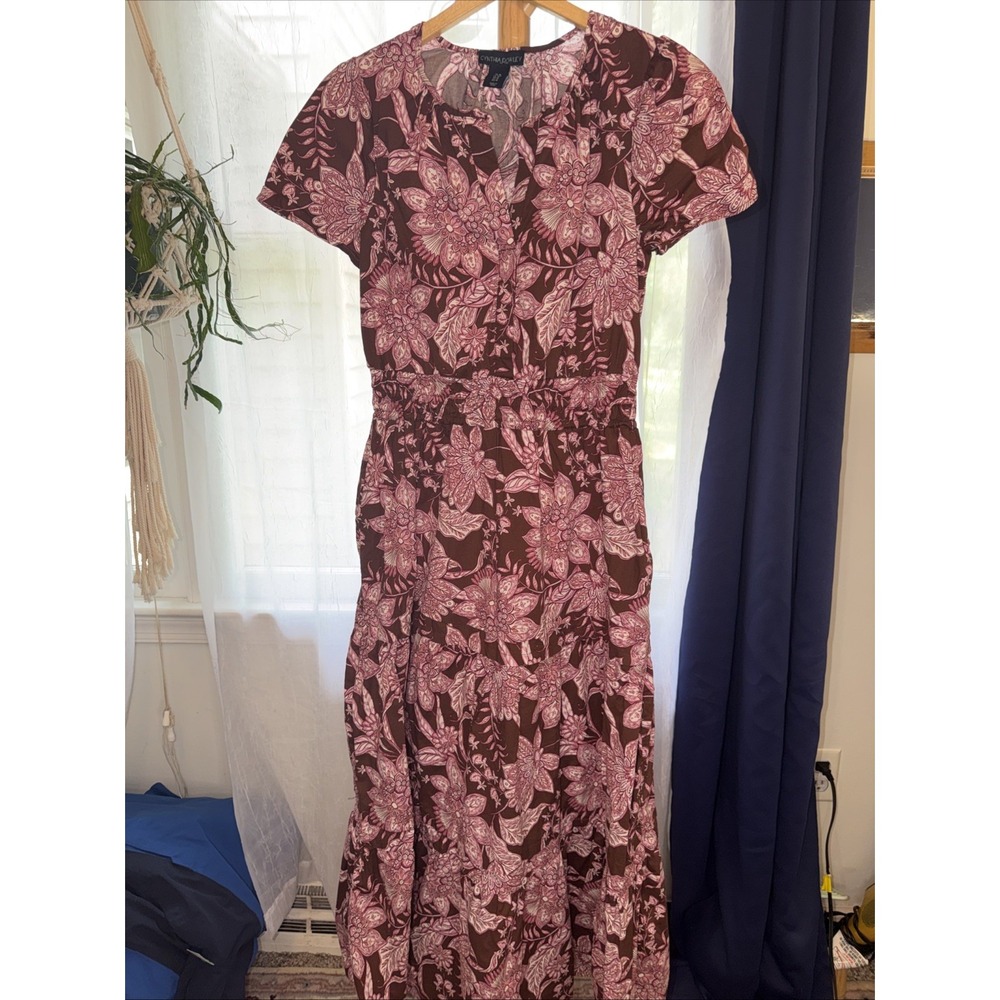 Cynthia Rowley Cotton Midi Dress Medium